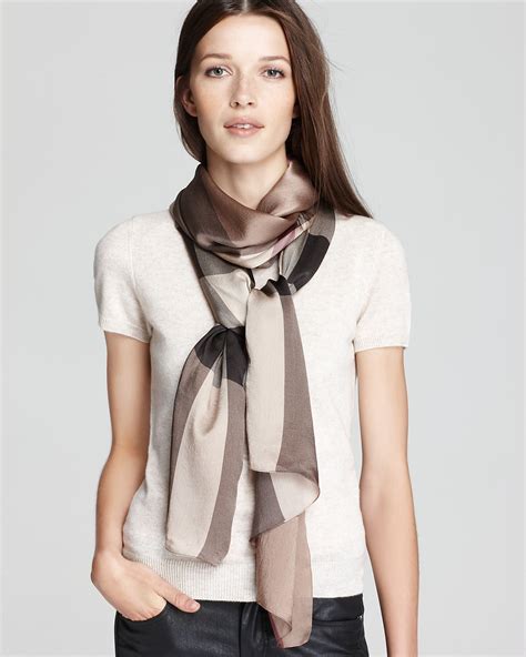 burberry satin silk scarf|burberry reversible check silk scarf.